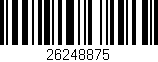 Código de barras (EAN, GTIN, SKU, ISBN): '26248875'