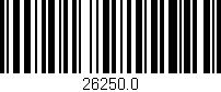 Código de barras (EAN, GTIN, SKU, ISBN): '26250.0'