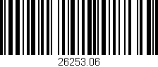 Código de barras (EAN, GTIN, SKU, ISBN): '26253.06'