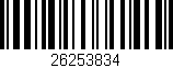 Código de barras (EAN, GTIN, SKU, ISBN): '26253834'