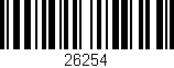 Código de barras (EAN, GTIN, SKU, ISBN): '26254'