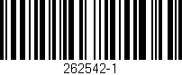 Código de barras (EAN, GTIN, SKU, ISBN): '262542-1'