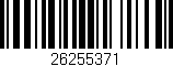 Código de barras (EAN, GTIN, SKU, ISBN): '26255371'