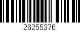 Código de barras (EAN, GTIN, SKU, ISBN): '26255376'