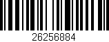 Código de barras (EAN, GTIN, SKU, ISBN): '26256884'