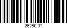 Código de barras (EAN, GTIN, SKU, ISBN): '26258.07'
