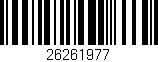 Código de barras (EAN, GTIN, SKU, ISBN): '26261977'