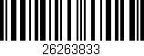 Código de barras (EAN, GTIN, SKU, ISBN): '26263833'