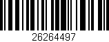 Código de barras (EAN, GTIN, SKU, ISBN): '26264497'