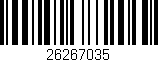 Código de barras (EAN, GTIN, SKU, ISBN): '26267035'