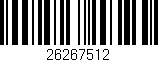 Código de barras (EAN, GTIN, SKU, ISBN): '26267512'