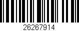 Código de barras (EAN, GTIN, SKU, ISBN): '26267914'