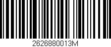 Código de barras (EAN, GTIN, SKU, ISBN): '2626880013M'