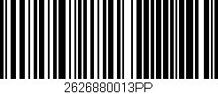 Código de barras (EAN, GTIN, SKU, ISBN): '2626880013PP'