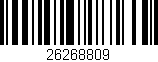 Código de barras (EAN, GTIN, SKU, ISBN): '26268809'