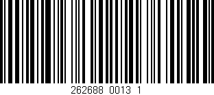 Código de barras (EAN, GTIN, SKU, ISBN): '262688_0013_1'