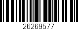 Código de barras (EAN, GTIN, SKU, ISBN): '26269577'