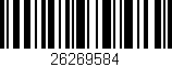 Código de barras (EAN, GTIN, SKU, ISBN): '26269584'