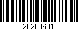 Código de barras (EAN, GTIN, SKU, ISBN): '26269691'