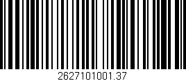 Código de barras (EAN, GTIN, SKU, ISBN): '2627101001.37'