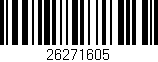 Código de barras (EAN, GTIN, SKU, ISBN): '26271605'