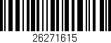 Código de barras (EAN, GTIN, SKU, ISBN): '26271615'
