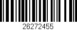 Código de barras (EAN, GTIN, SKU, ISBN): '26272455'