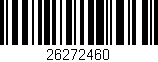 Código de barras (EAN, GTIN, SKU, ISBN): '26272460'