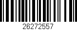 Código de barras (EAN, GTIN, SKU, ISBN): '26272557'