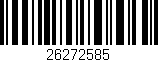 Código de barras (EAN, GTIN, SKU, ISBN): '26272585'