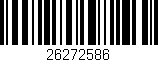 Código de barras (EAN, GTIN, SKU, ISBN): '26272586'
