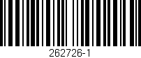 Código de barras (EAN, GTIN, SKU, ISBN): '262726-1'