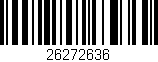 Código de barras (EAN, GTIN, SKU, ISBN): '26272636'