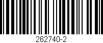 Código de barras (EAN, GTIN, SKU, ISBN): '262740-2'