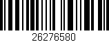 Código de barras (EAN, GTIN, SKU, ISBN): '26276580'