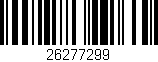 Código de barras (EAN, GTIN, SKU, ISBN): '26277299'