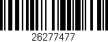 Código de barras (EAN, GTIN, SKU, ISBN): '26277477'