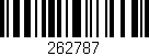 Código de barras (EAN, GTIN, SKU, ISBN): '262787'