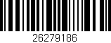 Código de barras (EAN, GTIN, SKU, ISBN): '26279186'