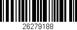 Código de barras (EAN, GTIN, SKU, ISBN): '26279188'