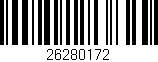 Código de barras (EAN, GTIN, SKU, ISBN): '26280172'
