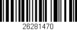 Código de barras (EAN, GTIN, SKU, ISBN): '26281470'