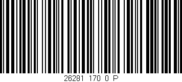 Código de barras (EAN, GTIN, SKU, ISBN): '26281_170_0_P'