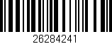 Código de barras (EAN, GTIN, SKU, ISBN): '26284241'