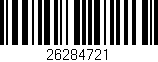 Código de barras (EAN, GTIN, SKU, ISBN): '26284721'