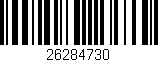 Código de barras (EAN, GTIN, SKU, ISBN): '26284730'