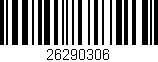 Código de barras (EAN, GTIN, SKU, ISBN): '26290306'