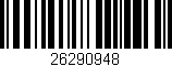 Código de barras (EAN, GTIN, SKU, ISBN): '26290948'