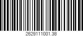 Código de barras (EAN, GTIN, SKU, ISBN): '2629111001.38'