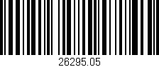 Código de barras (EAN, GTIN, SKU, ISBN): '26295.05'
